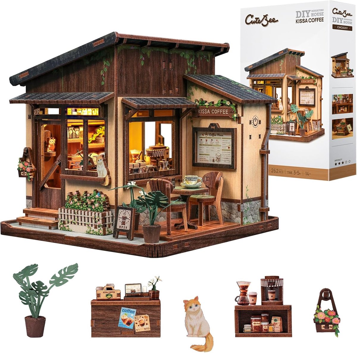 Boekenkast decoratieve boeksteunen - 3D houten puzzel - DIY knutselproject - creëer een gezellige leeshoek - ShopVlot