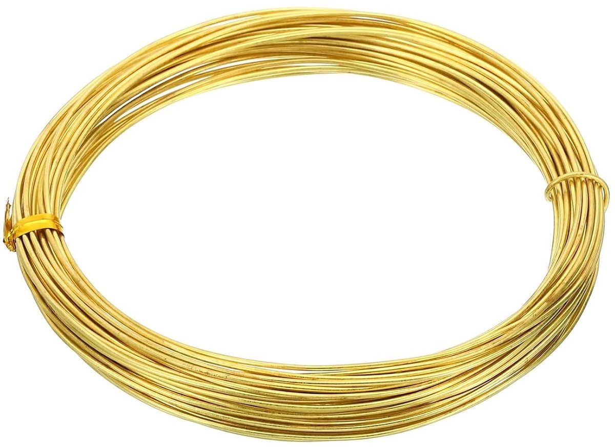 Draad voor fotolijsten, gouden ophangdraad 0,7 mm, stabiel fototouw voor spiegels en horloges, accessoires voor kunstgalerij en thuis, metalen koord