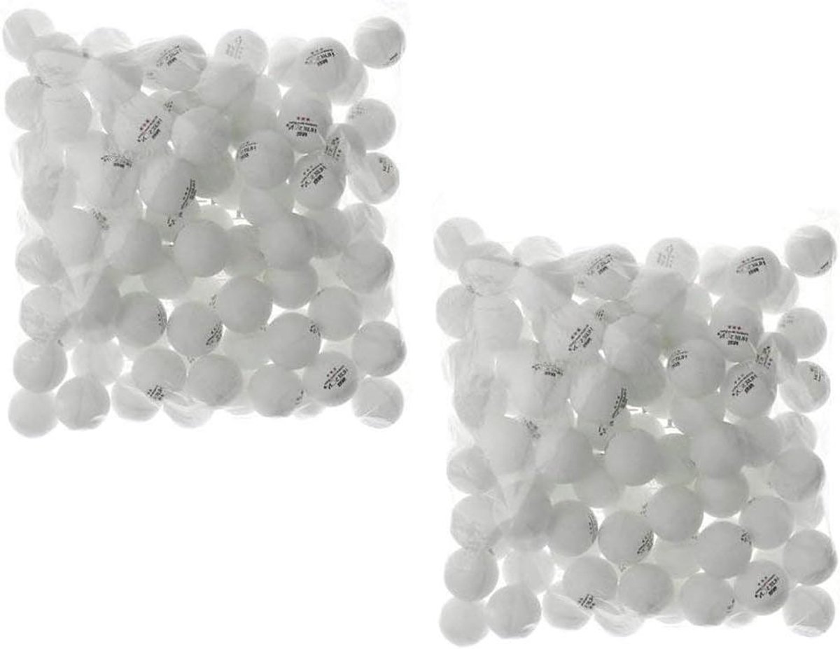 Tafeltennis Ballen - Ping Pong Ballen - Training en Toernooi - 3 Sterren Kwaliteit - 40 mm - Wit