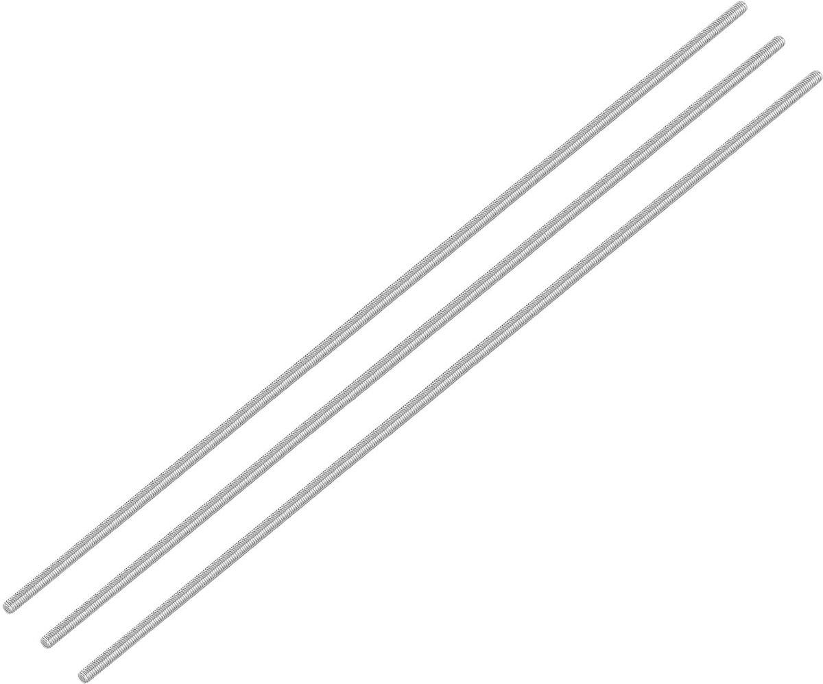 3 stuks schroefdraadstangen, M4 x 300 mm roestvrij staal 304 klinknagels stang rechtse schroefdraad M4-0.7 voor montage van meubels en machines