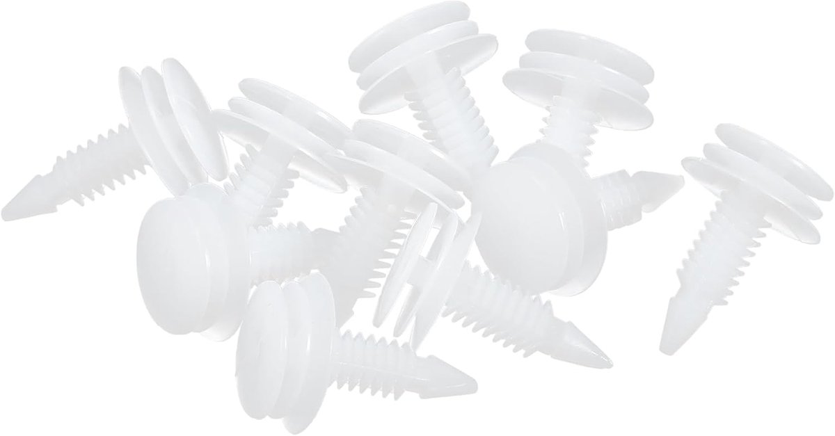 10 Stuks Deurtrim Bevestigingsclips Klinknagel Compatibel voor Buick Regal 1991-1995, Duurzaam Plastic Wit