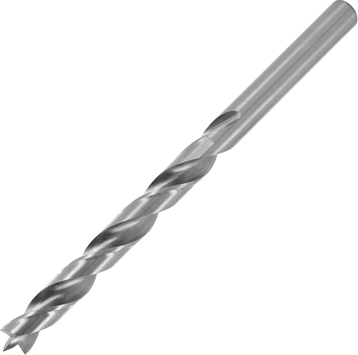50410 Houtdraaiboor Ø 10 mm, extra lang 150 mm, Snelstaal, met centreerpunt en voorsnijkant, D 10 x NL 100 x GL 150 mm, schacht cilindrisch