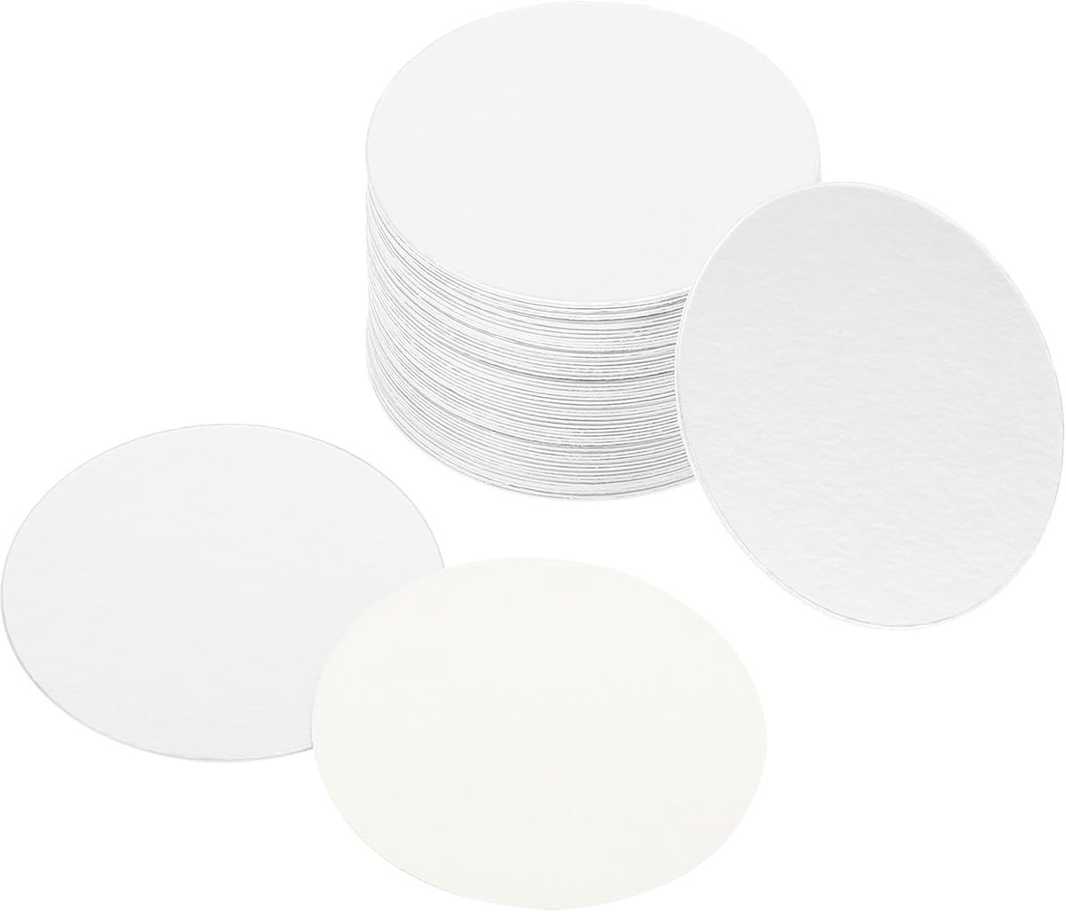 55 mm / 2,15 inch 75 stuks aluminium folie dop liner resistent gemanipuleerde inductie verzegeling folie voor PE/HDPE plastic fles fles deksel