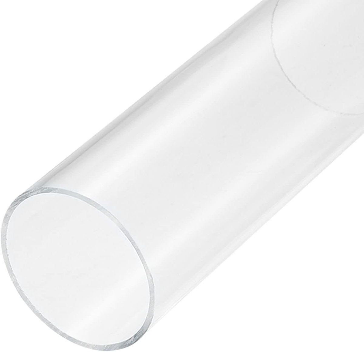sourcing map Transparante pvc-buis, binnendiameter 61 mm diameter 65 mm lengte 150 mm acryl kunststof buis voor lampbouw, staande lampen, meubels
