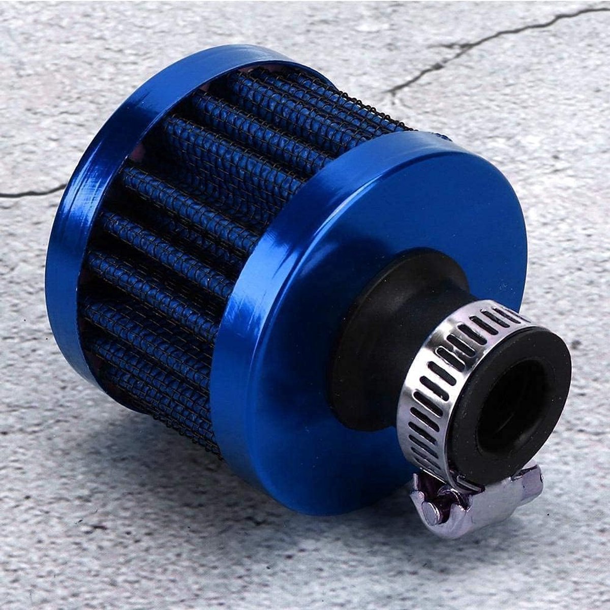 25 mm/1 inch mini niet-geweven stof luchtinlaatfilter ventilatie carter ontluchting universeel auto-accessoire (blauw)