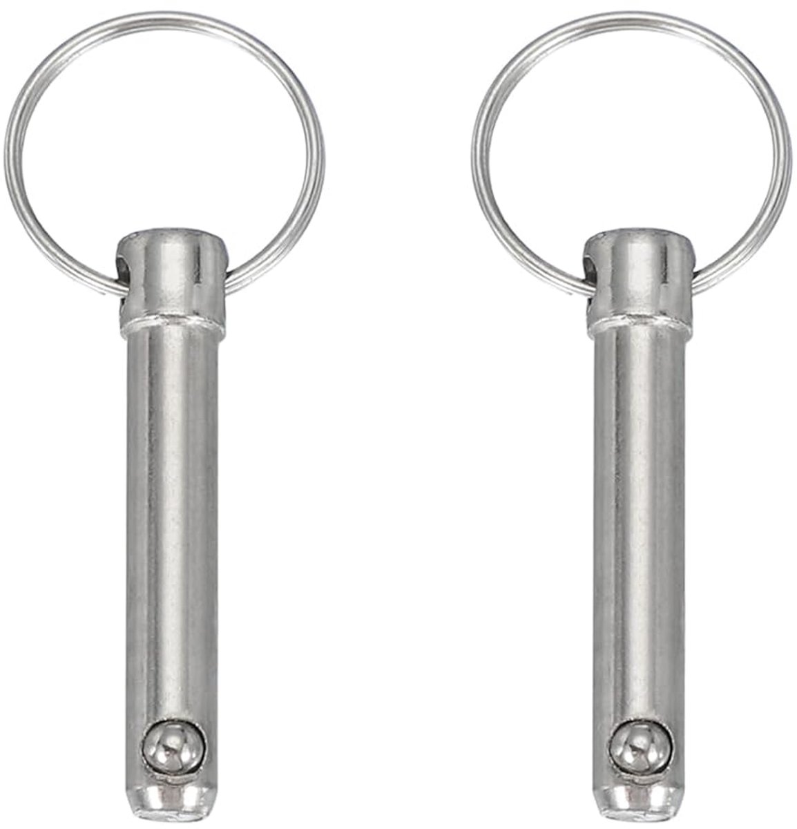 Snelspanpen, diameter 5/16 inch (8 mm) nuttige lengte 34 mm totale lengte 71 mm Bimini Top Pin Marine hardware koolstofstaal voor bootaccessoires, verpakking van 2