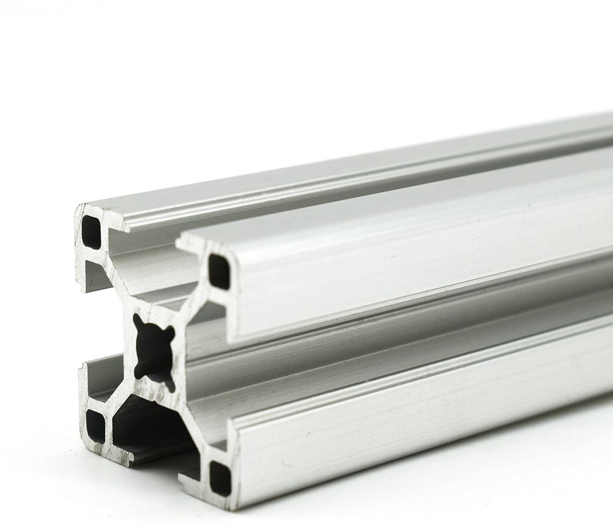 Alu-profiel met groef 8 30x30 gesneden 600 mm 1 stuk