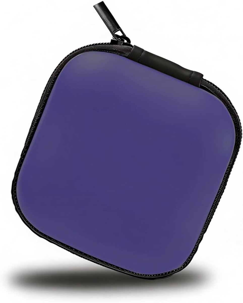 CARNEY Hoofdtelefoontas (8 x 8 x 3,5 cm) - voor hoofdtelefoon met kabel, Airpods, Bluetooth hoofdtelefoon, USB-harde schijf en kleine voorwerpen