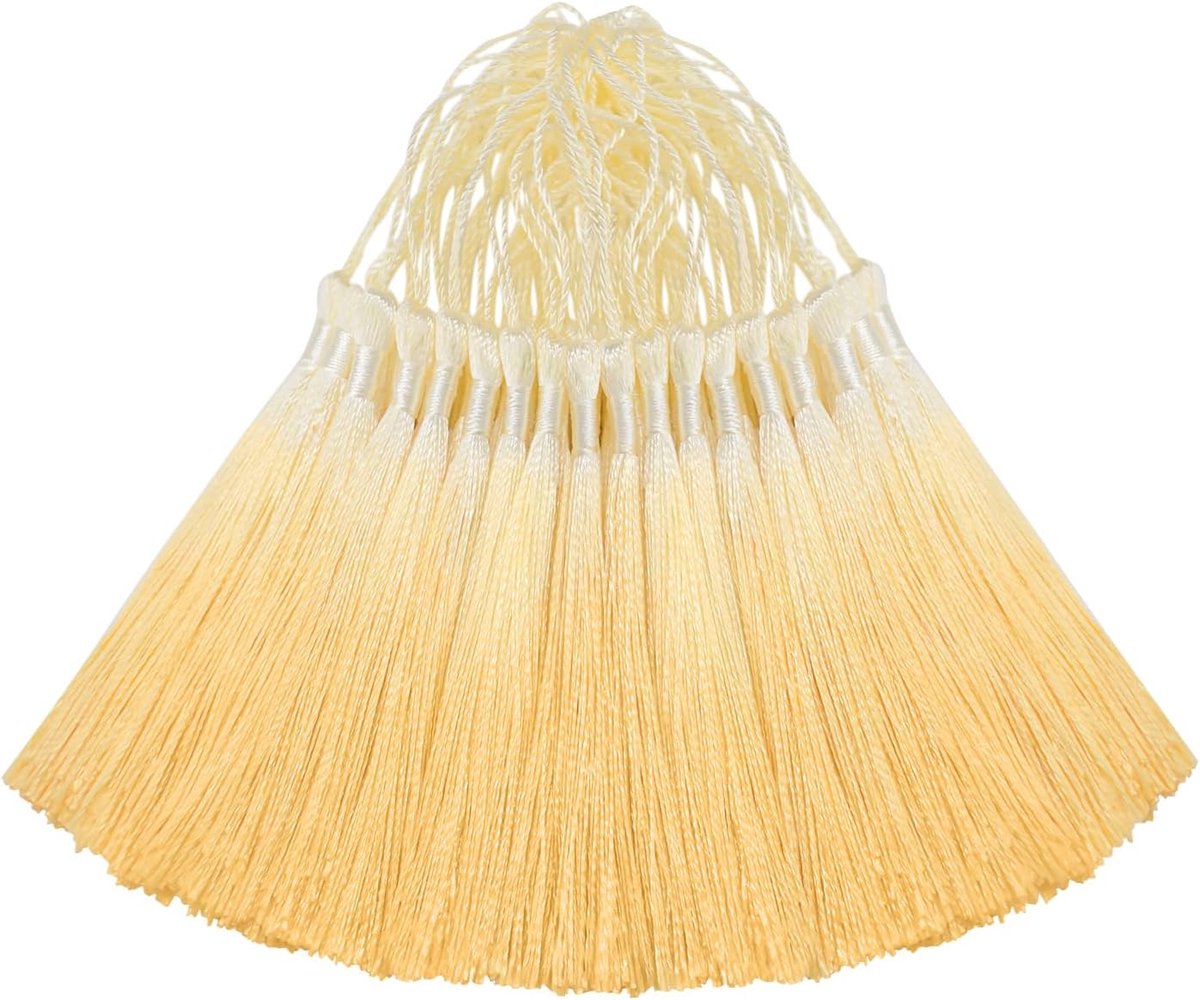 Kwastjes voor knutselen, doe-het-zelf bladwijzer, schattige sieraden maken, hars kralen, meisje oorbel, sleutelhanger, afstuderen, kleine sleutel, lange lintstof naaien