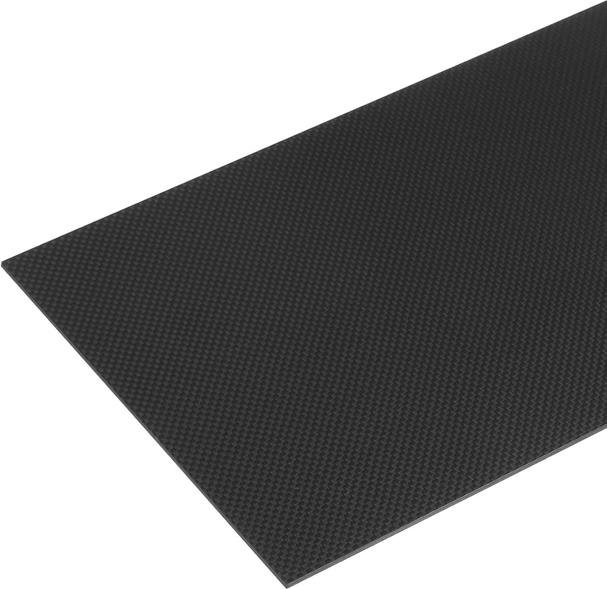 1 st. koolstofvezelplaat 300 × 200 × 3 mm glanzend oppervlak, gepultrudeerd plat koolstofvezelplaat, platbinding, paneel voor vliegers RC vliegtuig
