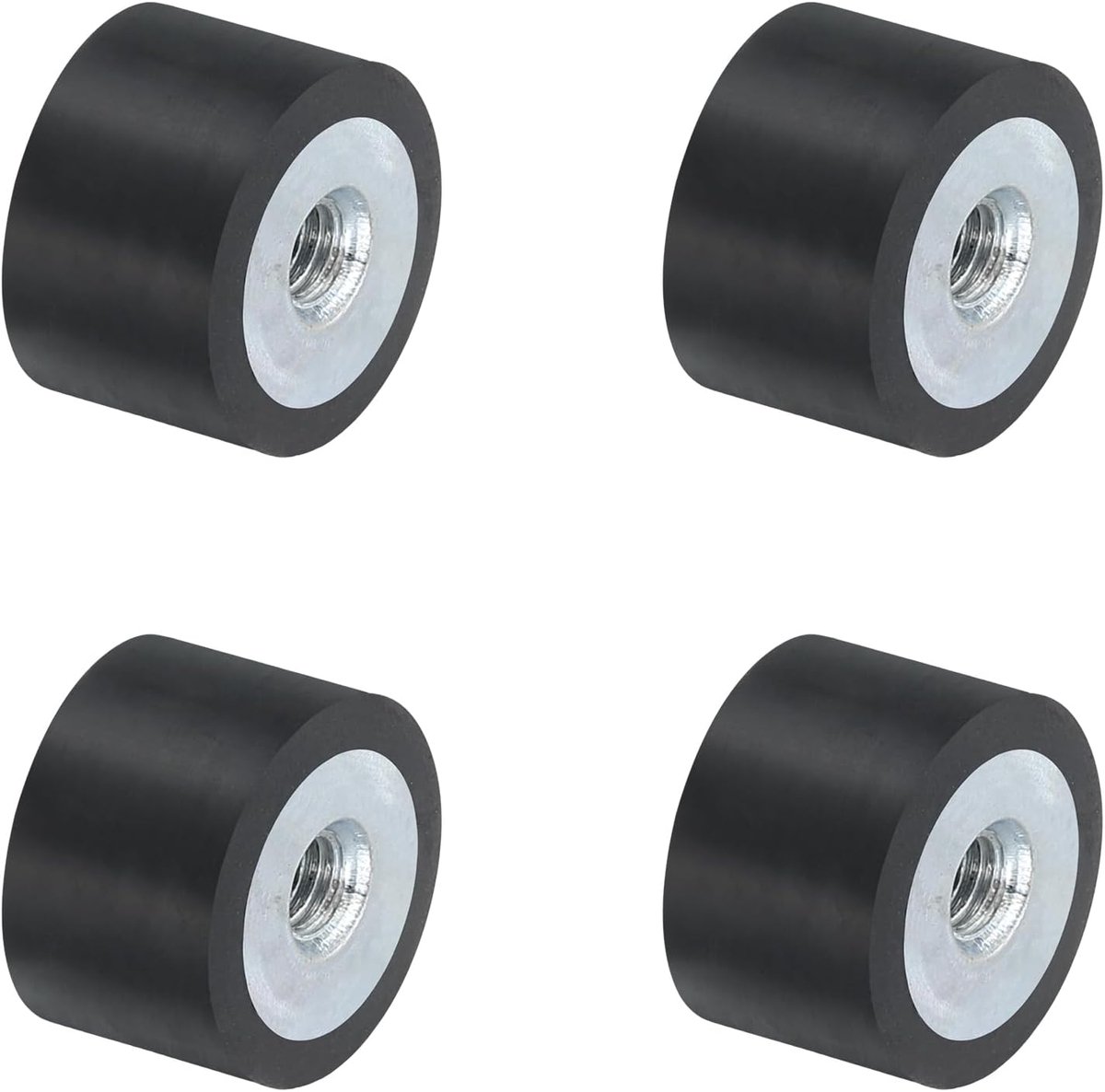 4 stuks 15 x 10 mm M4 rubberen schokdempers, vrouwelijke schroefdraad, trillingsisolerende houders, vervanging voor trillingsdempende lagers, stil plat voetblok