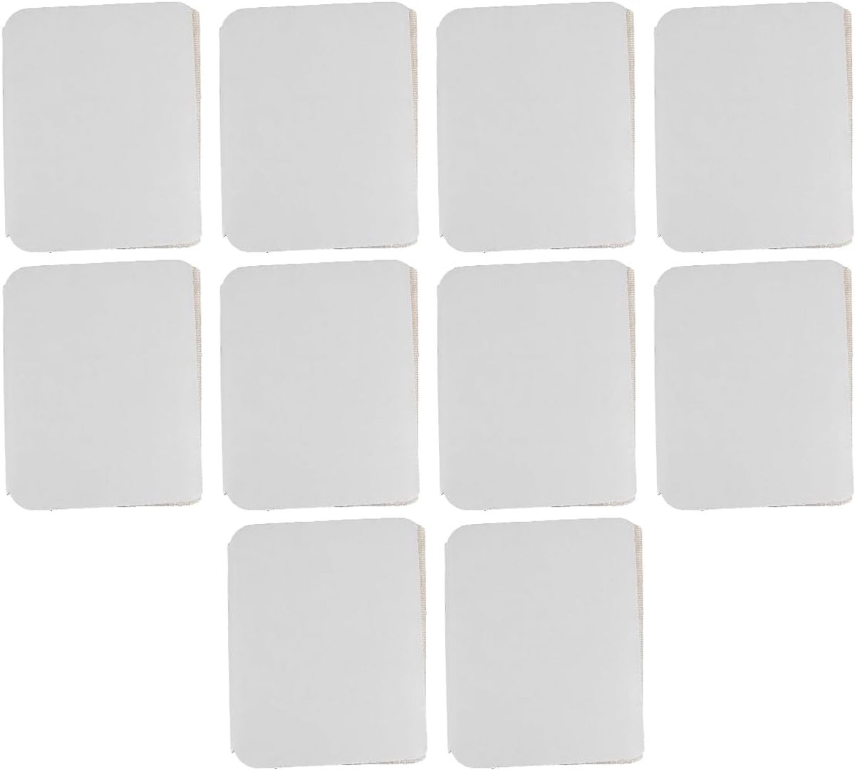 Tapijt Antislipmat 10 Paar Pads Ondervloeren Antislip en Wasbaar Gripper voor Slaapkamer Badkamer Woonkamer 6x8cm Off-White
