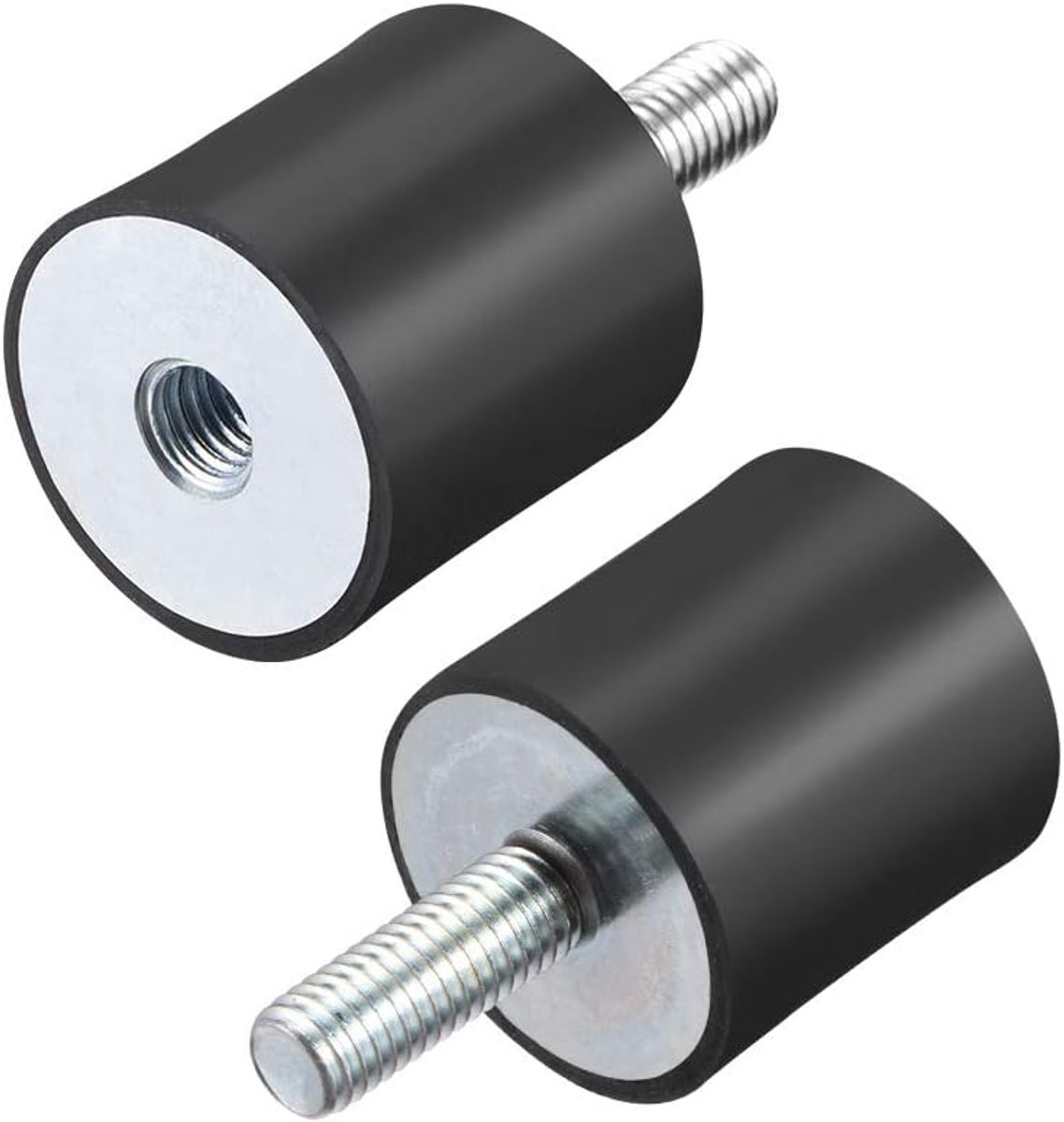 Sourcing map M8 buitendraad binnendraad rubberen demper trillingsdemper 25 mm x 25 mm (M8*23 D30*H30)-2pcs