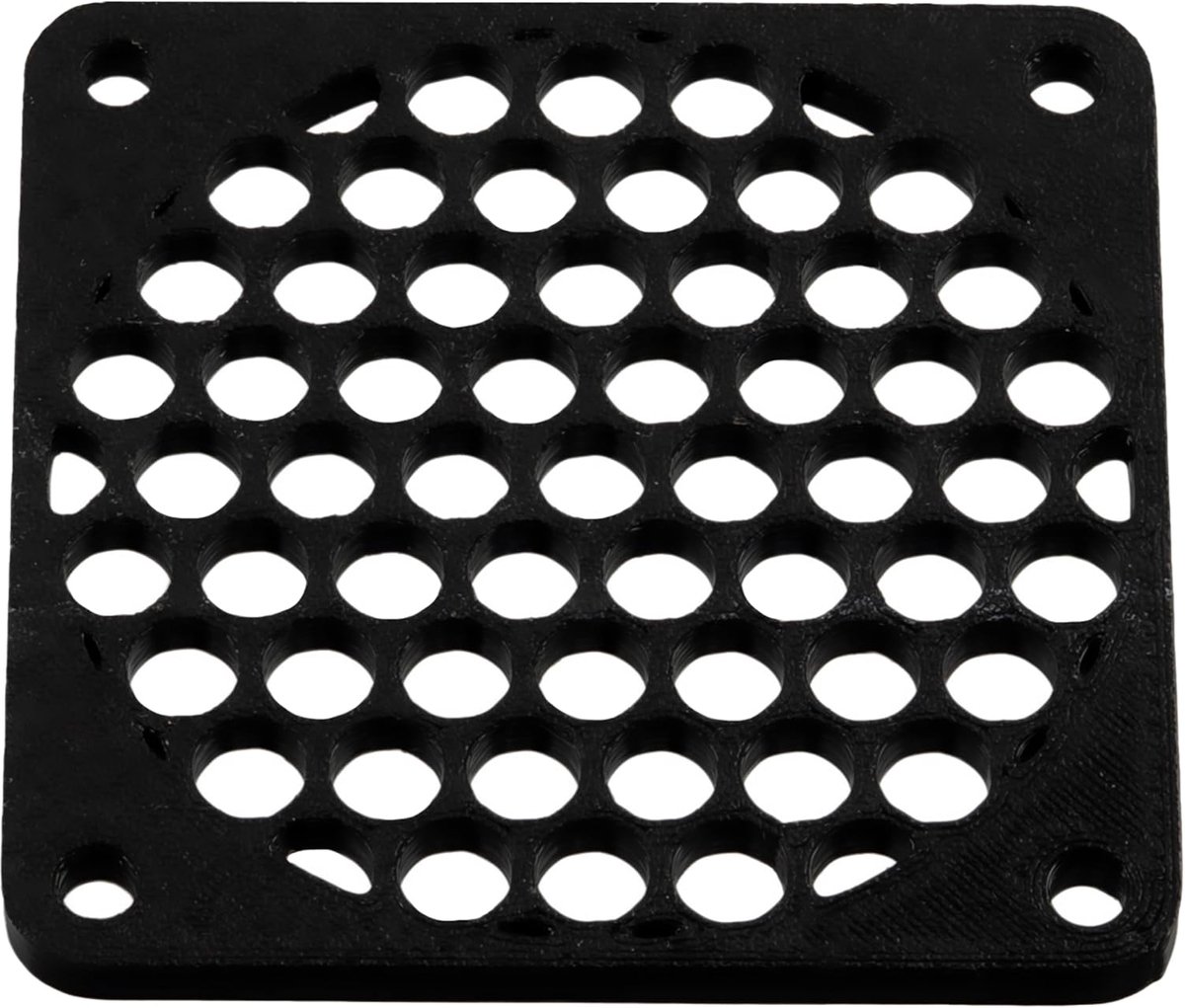 Set van 4 kunststof ventilatorroosters 60x60 mm voor pc printers audiovisuele apparaten en multimediaprojectoren/kleur zwart