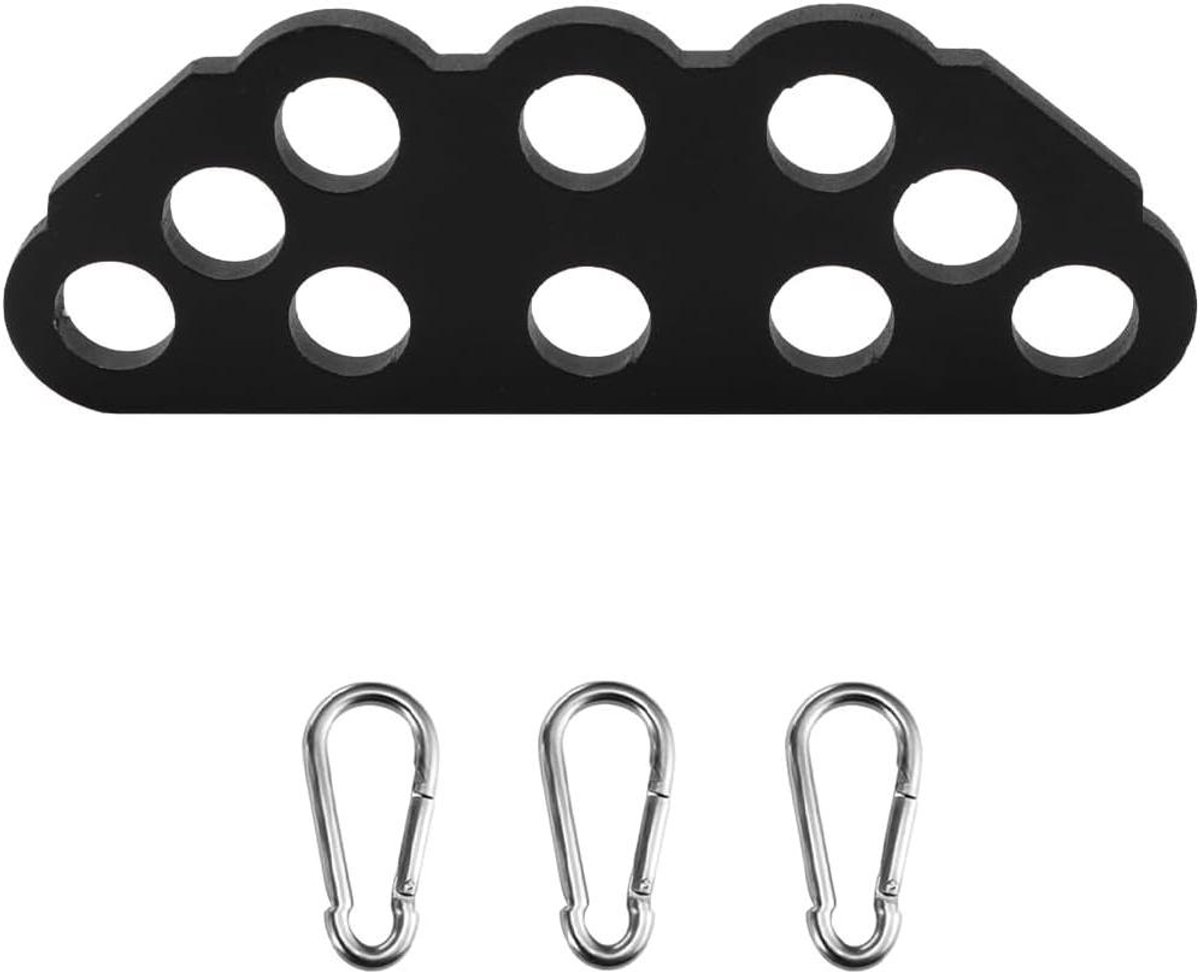 Kabel Machine Accessoire - Pulley Systeem Opzetstuk - Kracht Training - Multi-Gaats Structuur - 22 "x 6" - Zwart