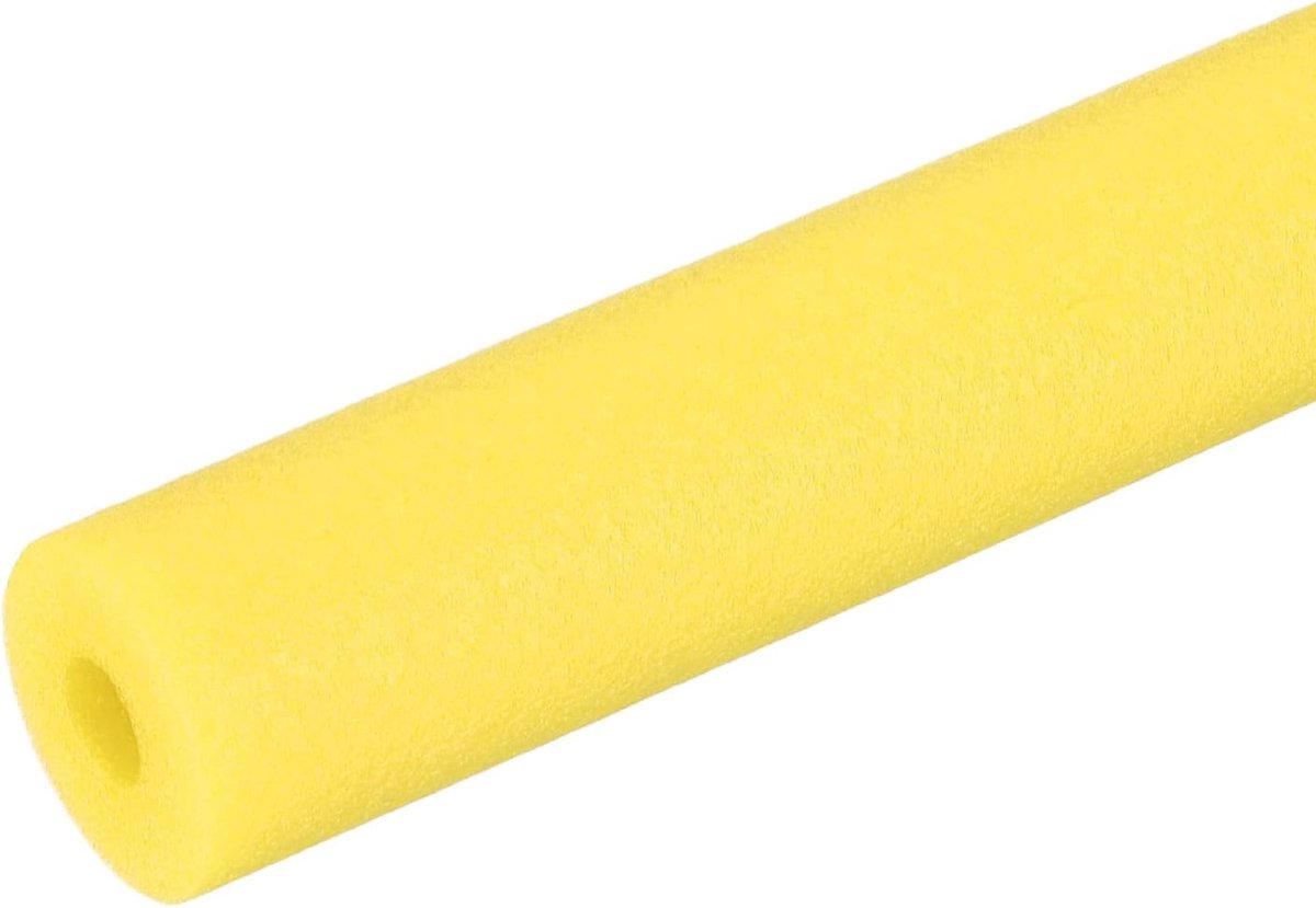 Buis van het Isolatieschuim van de buis, Pool Noedels Foam Tubing Covers 1/2 "(12 mm) ID x 3,3 FT x 1-3/8" OD voor Zwembad Handvat Warmte Behoud Beschermende Hoes, Geel