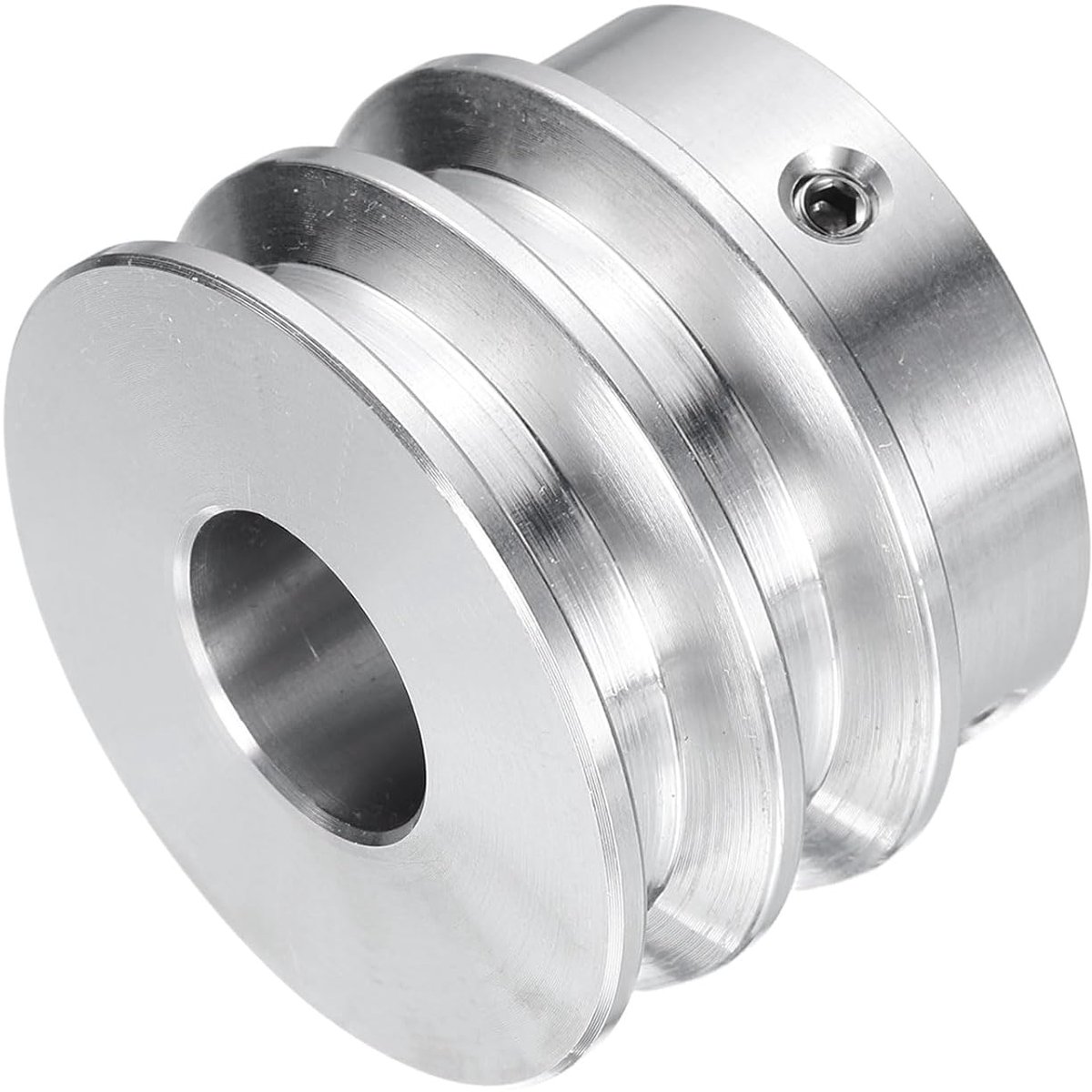 16 mm boring V-katrol, 40 mm buitendiameter, aluminium dubbele groef voor 6 mm (1/4 inch) motoras boormachine in PU-vorm