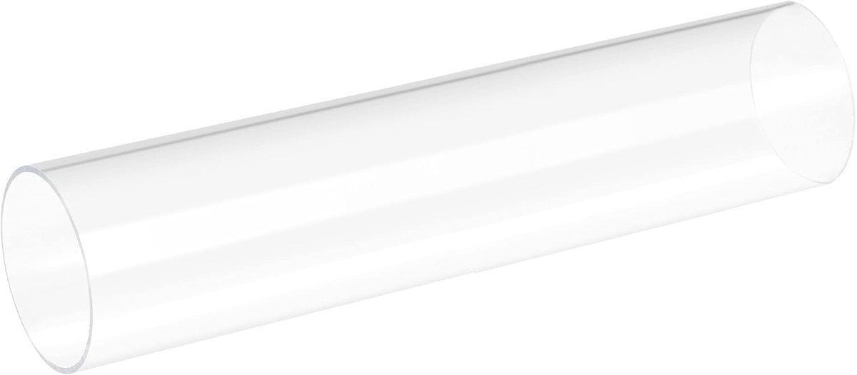 Sourcing map Heldere stijve acrylbuis 41 mm ID x 45 mm OD x 200 mm ronde buis