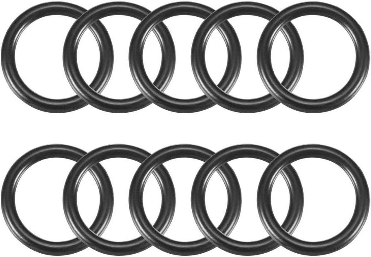 O-ringen 25 mm OD 19 mm ID 3 mm breedte, metrische afdichtingspakking, pak van 10