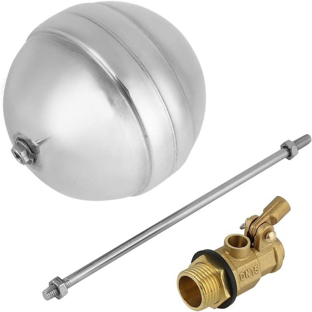 hogedrukvlotterklep, RVS kogelkraan met DN15 G1 / 2 messing buitendraad watersensor