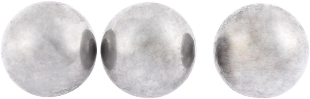 Lagers, koolstofstaal, 20 mm, diameter grijs, 3 stuks