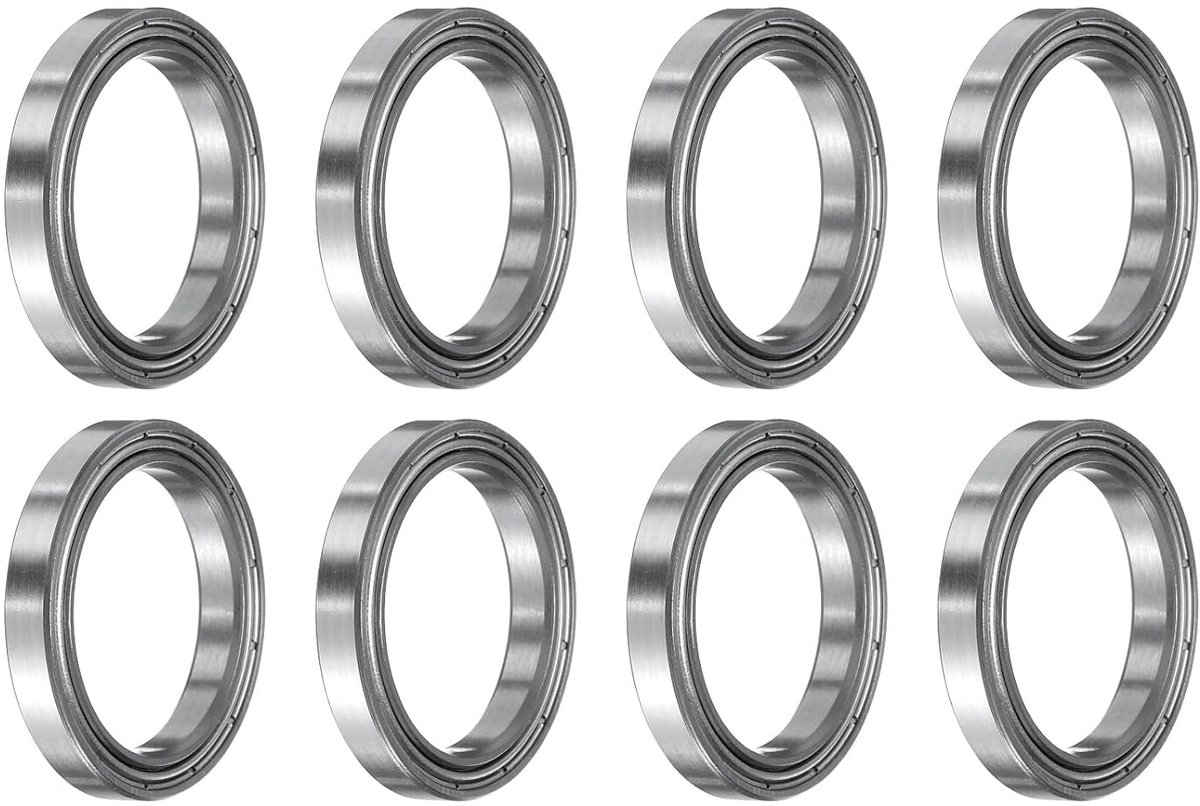 8 stuks 6704ZZ kogellagers met diepe keel, chroomstaal Z2, dubbel afgeschermd lager van metaal 20 mm x 27 mm x 4 mm