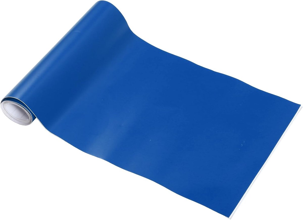 1 Stuk Auto Folie 0.5 ft x 59.84 Inch Vinyl Wrap Cover Universele Auto Beschermende PVC Matte Blauw Exterieur Interieur | 15 x 152 cm, 5,5 mm dik, flexibel, krasbescherming, waterdicht, eenvoudig aan te brengen, olie- en zuurbestendig