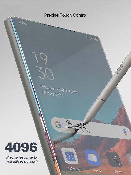 Stylus Pen voor Samsung Galaxy S25 Ultra 5G, S25 Ultra S Pen Vervangingsset met 4096 Drukgevoeligheid, Zonder Bluetooth, Zwart — afbeelding 5