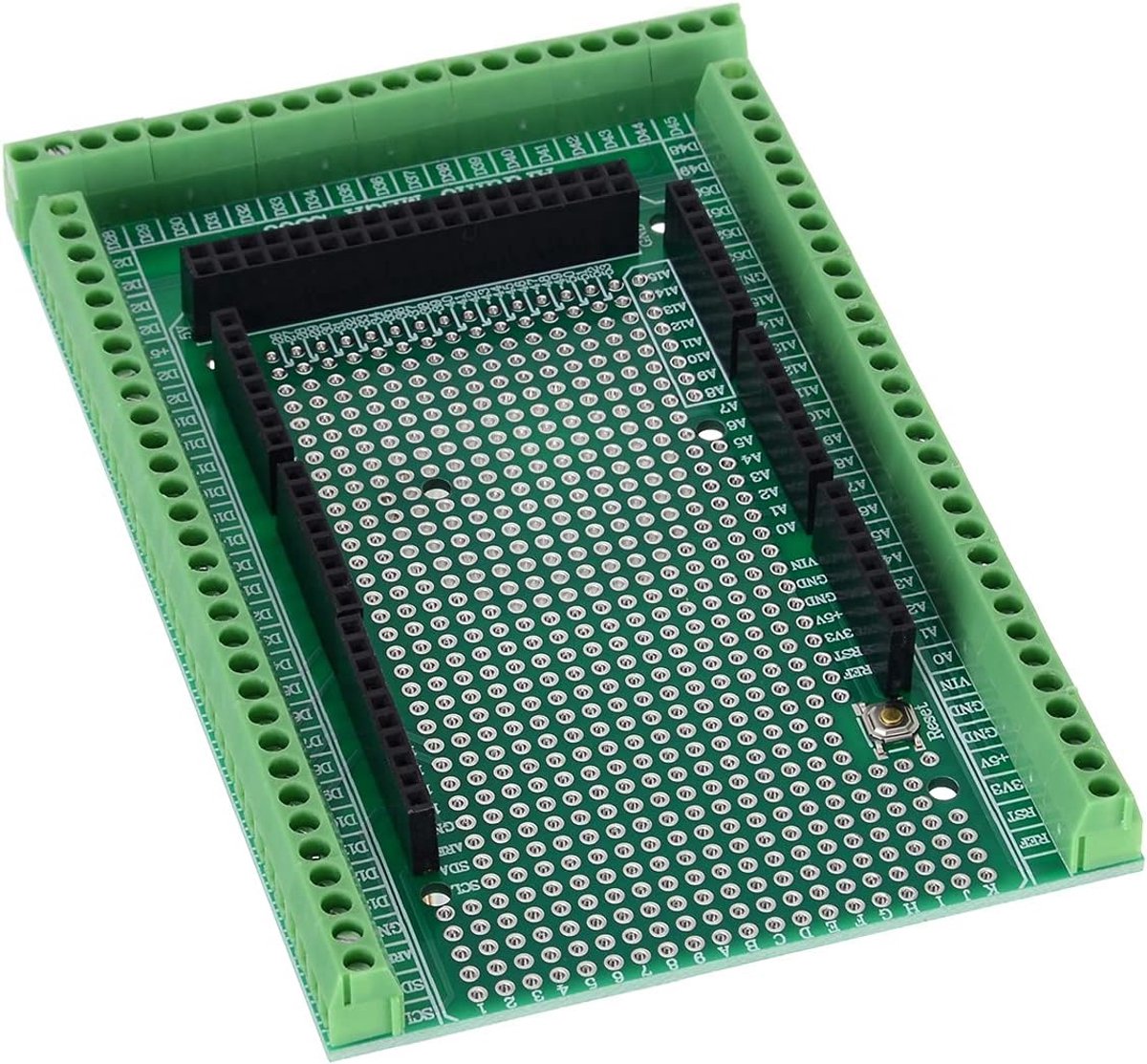 Prototype Schroef Terminal Block Shield Board Kit, Pre-gesoldeerde Afscherming Printplaat voor Arduino MEGA-2560 R3