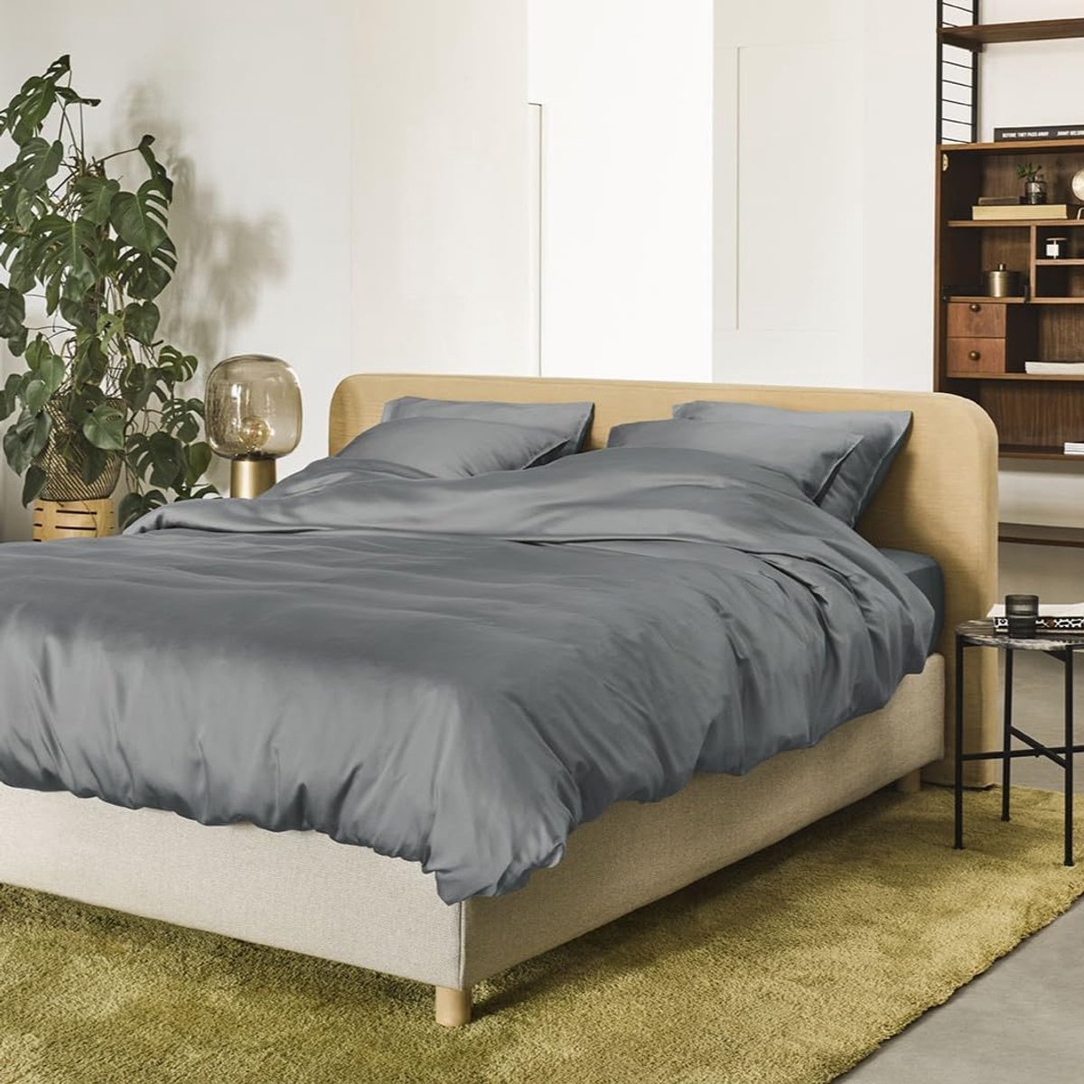 Dekbedhoes 140x220 - 100% TENCEL Lyocell Satin - Temperatuurregulerend - Ademend en hypoallergeen - SnelShoppen