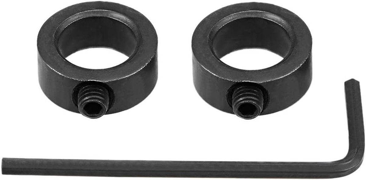 sourcing map 3-in-1 set boorstop I.D. Inbussleutel van koolstofstaal, zwart 3 mm 12mm 2pcs