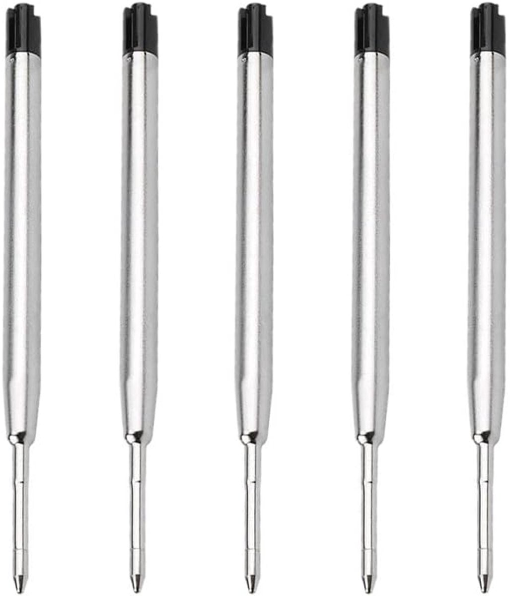 zalati Balpen Refill 5 stks Vervanging Accessoires voor Massief Messing Pen - Olie-inkt