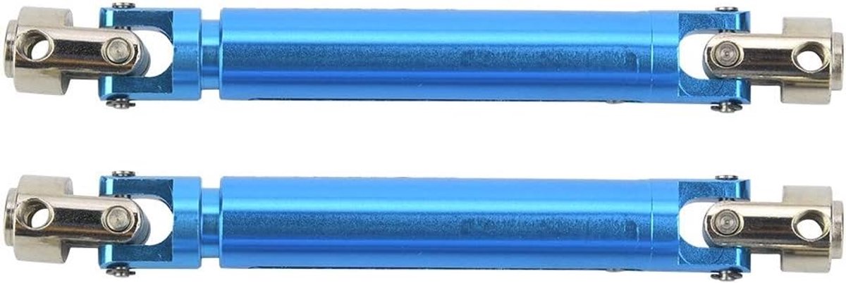 aandrijfas, metalen legering aandrijfasset Upgrade reserve-accessoire Compatibel met RGT 86100 1/10 RC Crawler Car(Blauw)