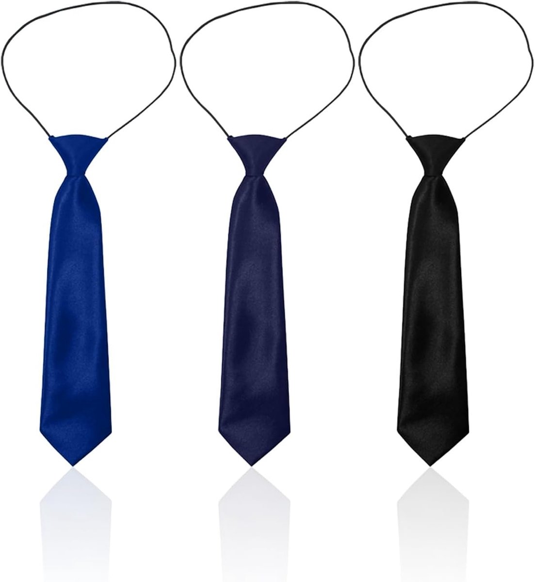 Set van 3 elastische touwbinders - stropdassen voor kinderen - kleurrijk design - perfect voor bruiloften - SnelShoppen