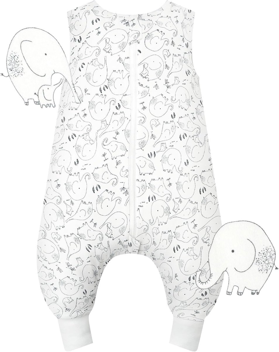 Baby slaapzak met voeten 70 cm - 0.5 Tog katoen - sleeveless - ideaal voor de zomer - SnelShoppen