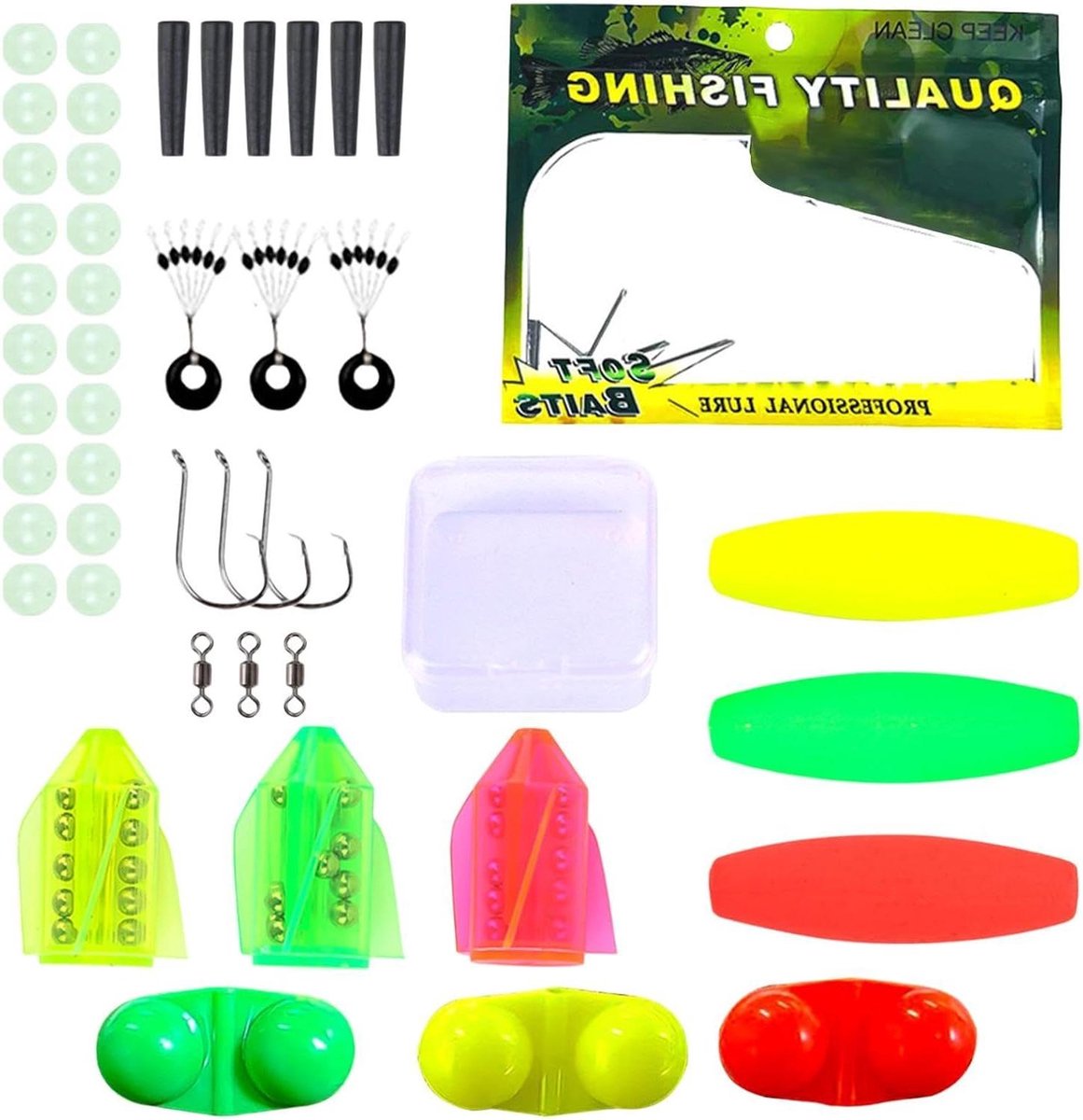 Hengeluitrusting Set - Vis Accessoires Kit - Vissen - Akoestische Roofvis Nabootsing - 40 stuks - Niet gespecificeerd