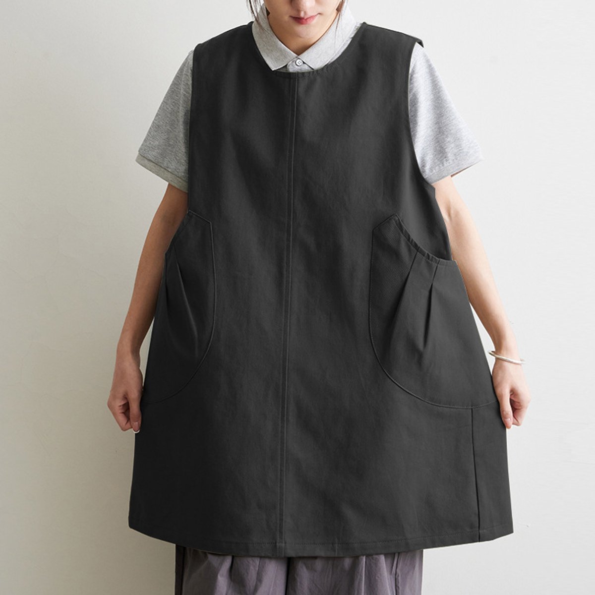 Werk schort - unisex retro stijl stevig materiaal geschikt voor restaurant keuken personeel dagelijks langdurig werkbescherming