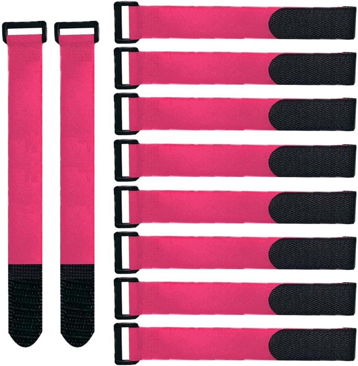 Kabelbinders 12 x 2 Inch - Herbruikbare Nylon Straps - Verstelbaar met D-vormige Sluiting - SnelShoppen