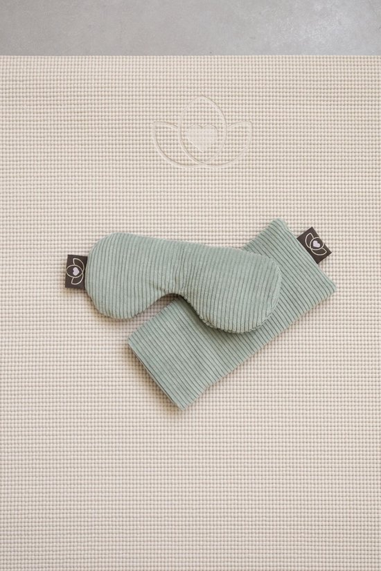 Oogkussen rib lavendel gevormd asgroen eco - Lotus — afbeelding 5