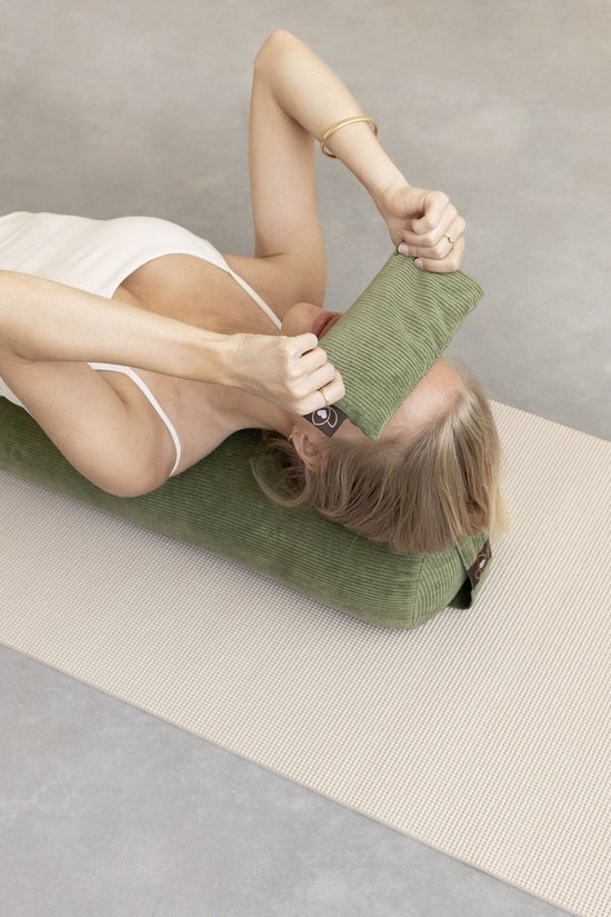 Oogkussen rib lavendel olijfgroen eco - Lotus — afbeelding 2