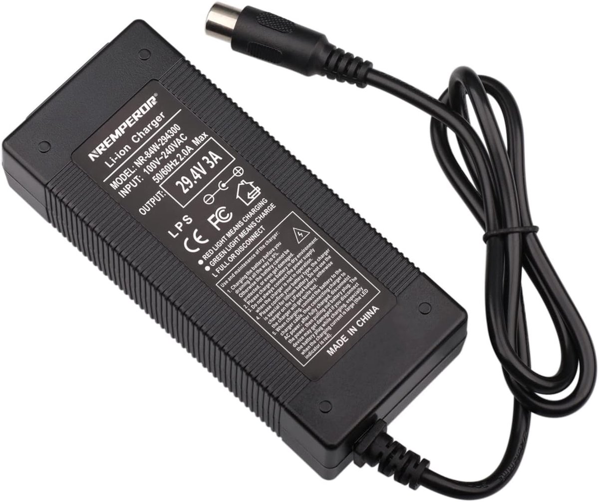 Oplader 29.4V 3A - Lithium batterij - Kortsluit-, overbelasting- en overspanningsbescherming - SnelShoppen