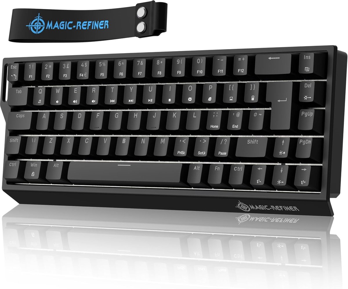 Gaming toetsenbord 68-toetsen - bedraad magnetisch - RGB verlichting - razendsnelle respons - SnelShoppen
