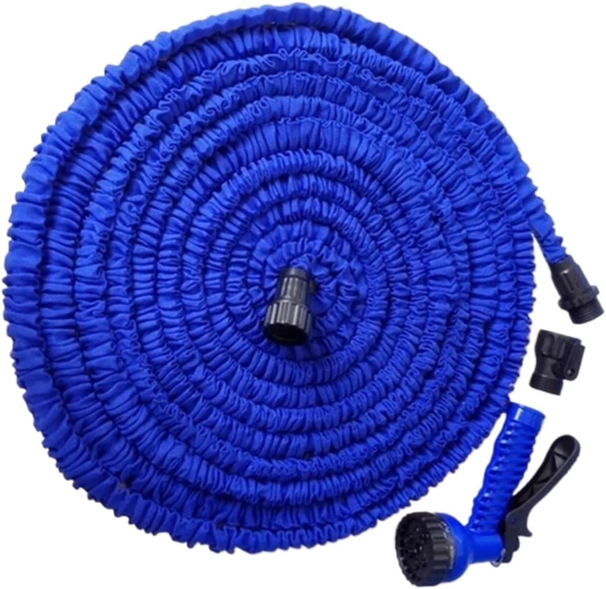 Tuinslang Flexibel - Intrekbare Slang Uitrekbare Tuinslang - Tuin Besproeien - Klitvrij en Lekvrij - Tot 60 Meter - Blauw/Groen – foto 7