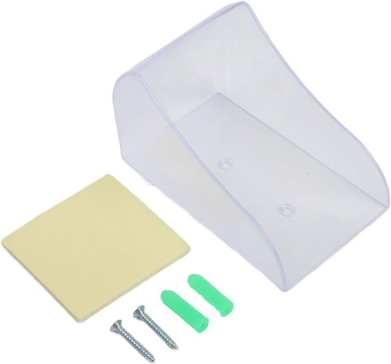 Deurbel Cover - Regenhoes Bel - Buitenbeveiliging - Weerbestendig Plastic - 12 x 8 x 8 cm - Transparant — afbeelding 5