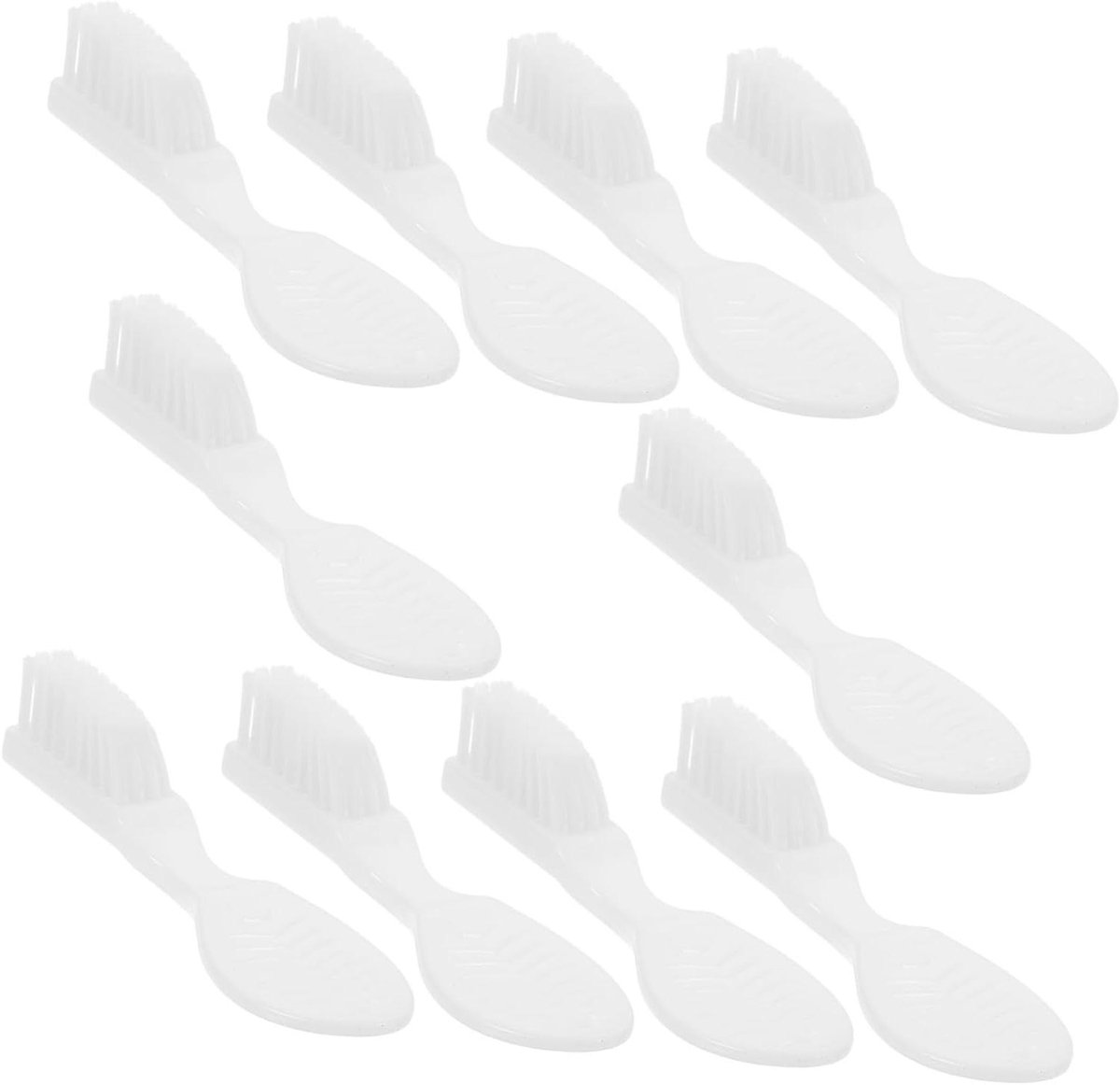 Mini Tandenborstels - Reistandenborstels Kleine Borstels - Mondverzorging Onderweg - Zachte Haren - 7.5 cm - Wit