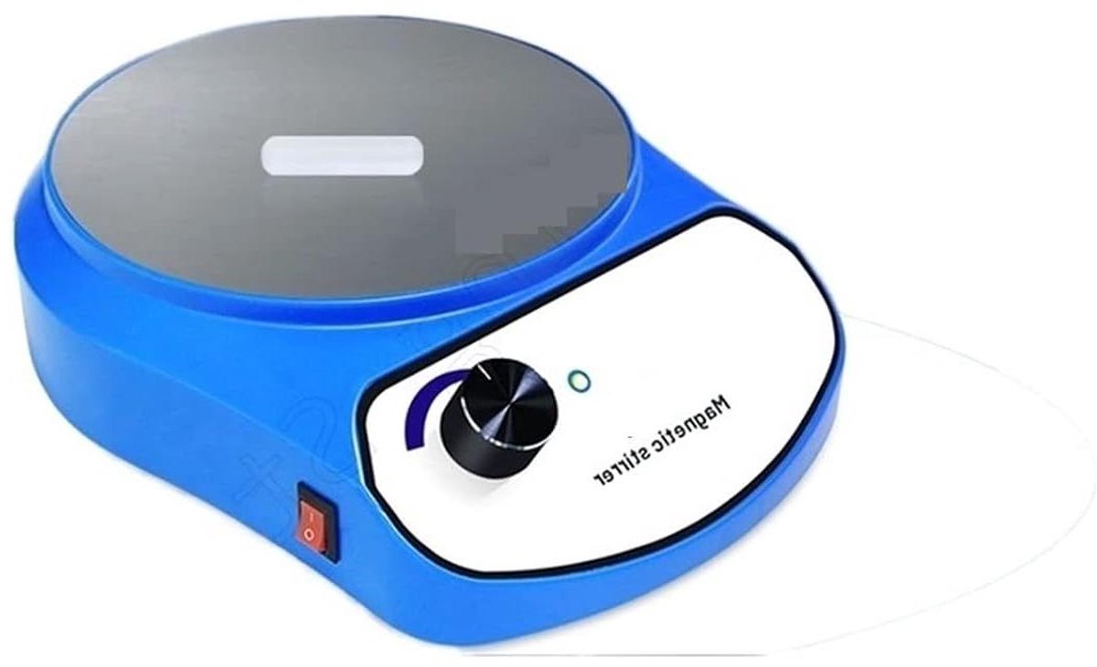Magnetische Roerder - Magneetroerder Mixer - Vloeistoffen Mengen - Roestvrijstalen Bovenplaat - 5000 ml - Zilver