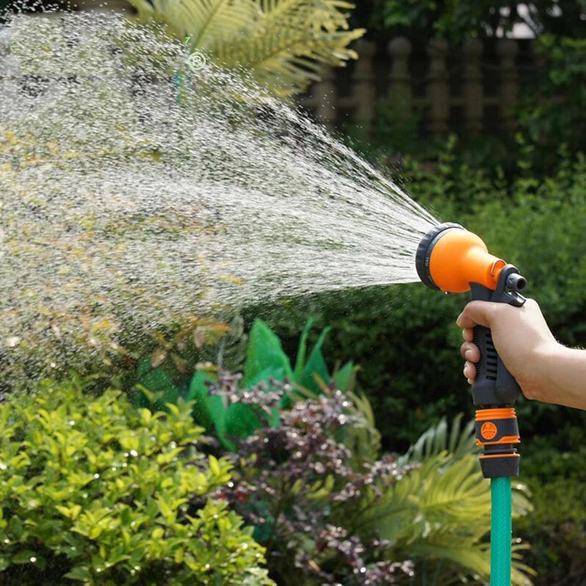 Flexibele Tuinslang - Waterleiding Slang - Tuin Besproeien - Zelfuitbreidend - 15 meter - Groen – foto 3
