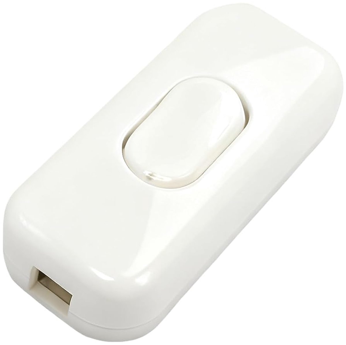 Kabelschakelaar 250 V 6 A - Witte rocker switch - Aardingsbescherming - Veilig voor apparaten en lampen - SnelShoppen