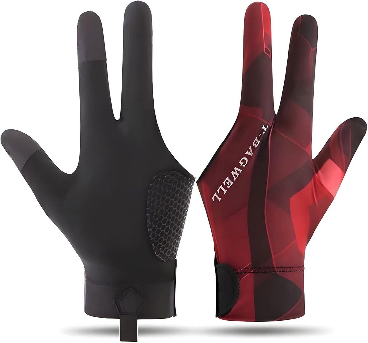 Biljarthandschoenen snooker - drievinger - ademend materiaal - optimale grip - SnelShoppen