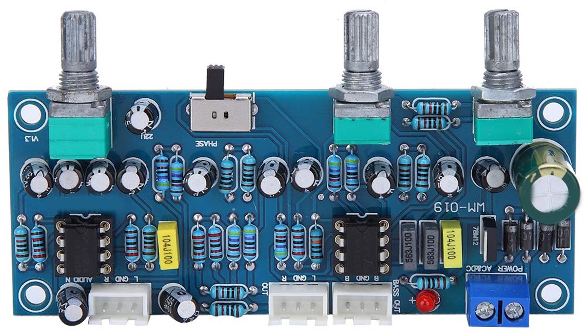 Preamp board 2.1 kanaal subwoofer - laagdoorlaatfilter versterker - onafhankelijke interfaces - SnelShoppen